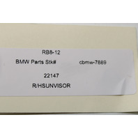 2012-2016 BMW 328i 335i Sun Visor Right - 51167322296 OEM