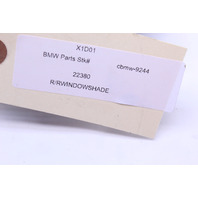 2000-2006 BMW X5 Rear Door Glass Sun Shade Right - 51167001148 OEM