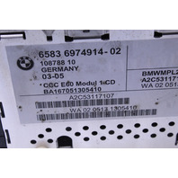 2005 BMW 645ci Radio Stereo CCC Navigation Head Unit 65836974914 OEM