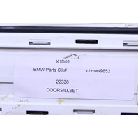 2004-2010 BMW 645ci 650i Door Sill Trim Plate Pair Lighted 51477079959 OEM