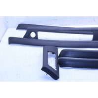 2008-2013 BMW M3 E92 E93 Carbon Leather Dash Door Panel Trim Set OEM