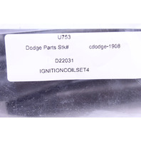 2012 Dodge Avenger 2.4 Engine Coil Pack Set of 4