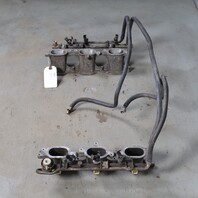 1999-2001 Porsche 911 996 3.4 Fuel Rail Inectors Intake Plenum OEM 9961101017R