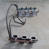 1999-2001 Porsche 911 996 3.4 Fuel Rail Inectors Intake Plenum OEM 9961101017R