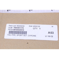 2013 2014 2015 2016 Porsche Boxster Cayman 981 Muffler Exhaust Tip OEM