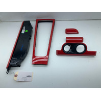 Porsche 911 991 Boxster Cayman 718 Dash Console Cup Holder Dash Molding Guards Red OEM