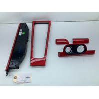 Porsche 911 991 Boxster Cayman 718 Dash Console Cup Holder Dash Molding Guards Red OEM