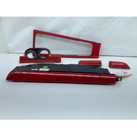 Porsche 911 991 Boxster Cayman 718 Dash Console Cup Holder Dash Molding Guards Red OEM