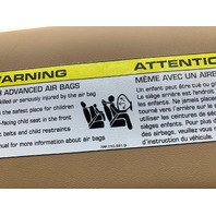 2012-2019 Porsche 911 991 Coupe Right Sun Shade Visor Beige OEM