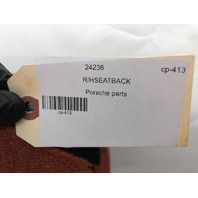 1999-2001 Porsche 911 996 Convertible Right Rear Seat Back Rest Red OEM