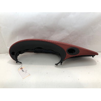 1999-2001 Porsche 911 996 Speedometer Cover Trim Leather Black Red OEM