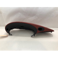 1999-2001 Porsche 911 996 Speedometer Cover Trim Leather Black Red OEM