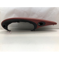 1999-2001 Porsche 911 996 Speedometer Cover Trim Leather Black Red OEM