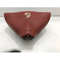 2000-2004 Porsche 911 Boxster 3 Spoke Steering Wheel Airbag Red OEM