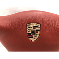 2000-2004 Porsche 911 Boxster 3 Spoke Steering Wheel Airbag Red OEM