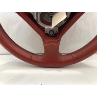 2000-2004 Porsche 911 Boxster Steering Wheel 3 Spoke Carerra Red WORN OEM