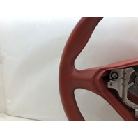 2000-2004 Porsche 911 Boxster Steering Wheel 3 Spoke Carerra Red WORN OEM