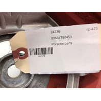 2000-2004 Porsche 911 Boxster Steering Wheel 3 Spoke Carerra Red WORN OEM