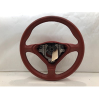 2000-2004 Porsche 911 Boxster Steering Wheel 3 Spoke Carerra Red WORN OEM