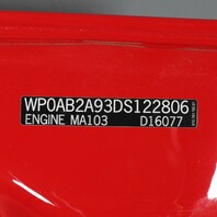 2012-2016 Porsche 911 991 Engine Trunk Deck Lid Guards Red OEM Used