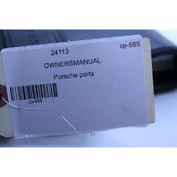 2001 Porsche 911 996 Owners Manual and Case OEM