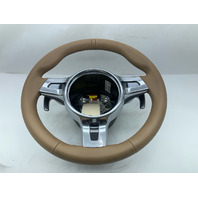 2012-2016 Porsche 911 991 Sport Steering Wheel PDK Beige OEM