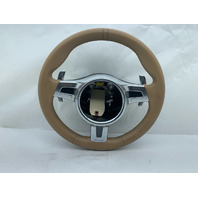 2012-2016 Porsche 911 991 Sport Steering Wheel PDK Beige OEM
