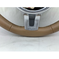 2012-2016 Porsche 911 991 Sport Steering Wheel PDK Beige OEM