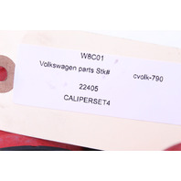 2006 2007 2008 2009 Volkswagen Gti Jetta GLI Brake Caliper Front Rear Set Red OEM