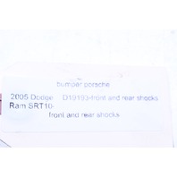 2005 2006 Dodge Ram SRT10 Front Rear Shock Absorber OEM