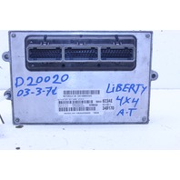 2003 Jeep Liberty 3.7 4 x 4 Engine Computer Module ECU ECM DME OEM