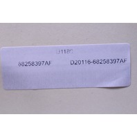 2016 Chrysler 300C Radio Info Display Touch Screen 68258397AF OEM