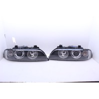 2001-2003 BMW E39 5 Series European Clear Corner Hella Halogen Headlights Set OEM
