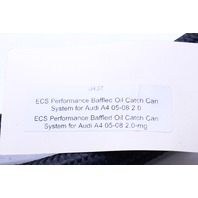 2006 2007 2008 Audi A4 ECS Performance Baffled Oil Catch Can System