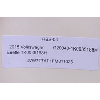 2015 Volkswagen Jetta Beetle AM FM Satellite Radio Stereo Receiver OEM