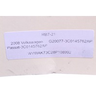 2009-2012 Volkswagen Passat 2.0 Intercooler Pipe Hose Tube 3C0145762AP OEM