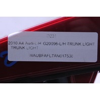 2009-2012 Audi A4 Left Tail Light Lid Mounted 8K5945093E OEM