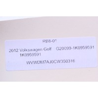 2012 Volkswagen Golf Sunroof Sunroof Motor OEM