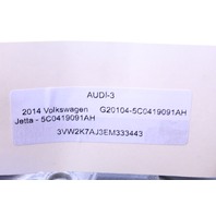 2014 Volkswagen Jetta 3 Spoke Steering Wheel 5C0419091AH OEM