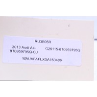 2013 Audi A4 Right Rear Door Control Module 8T0959795Q OEM