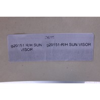 2010 2011 2012 2013 2014 Volkswagen Golf GTI Right Sun Shade Visor