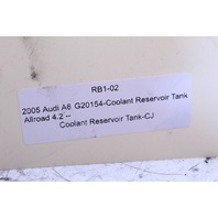 2005 2006 2007 Audi A6 Radiator Coolant Bottle Expansion Tank - 4F0121403M OEM