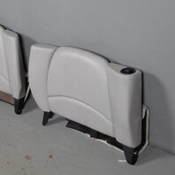 1995-1998 Porsche 911 993 Coupe Rear Seat Backrest Pair Marble Grey OEM