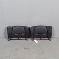 1995-1998 Porsche 911 993 Coupe Rear Seat Backrest Pair Black OEM