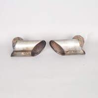 1999-2001 Porsche 911 996 3.4 Exhaust Muffler Tip Pair Set OEM 99611125155
