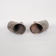 1999-2001 Porsche 911 996 3.4 Exhaust Muffler Tip Pair Set OEM 99611125155