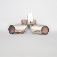 1999-2001 Porsche 911 996 3.4 Exhaust Muffler Tip Pair Set OEM 99611125155
