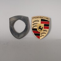 Porsche 911 Boxster Cayenne Hood Emblem Crest Badge 99355921100 OEM