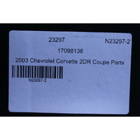 2003 Chevrolet Corvette 2DR Coupe Parts OEM