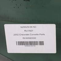 1997-2004 Chevrolet Corvette C5 Right Passenger Door Glass Window OEM 10403190